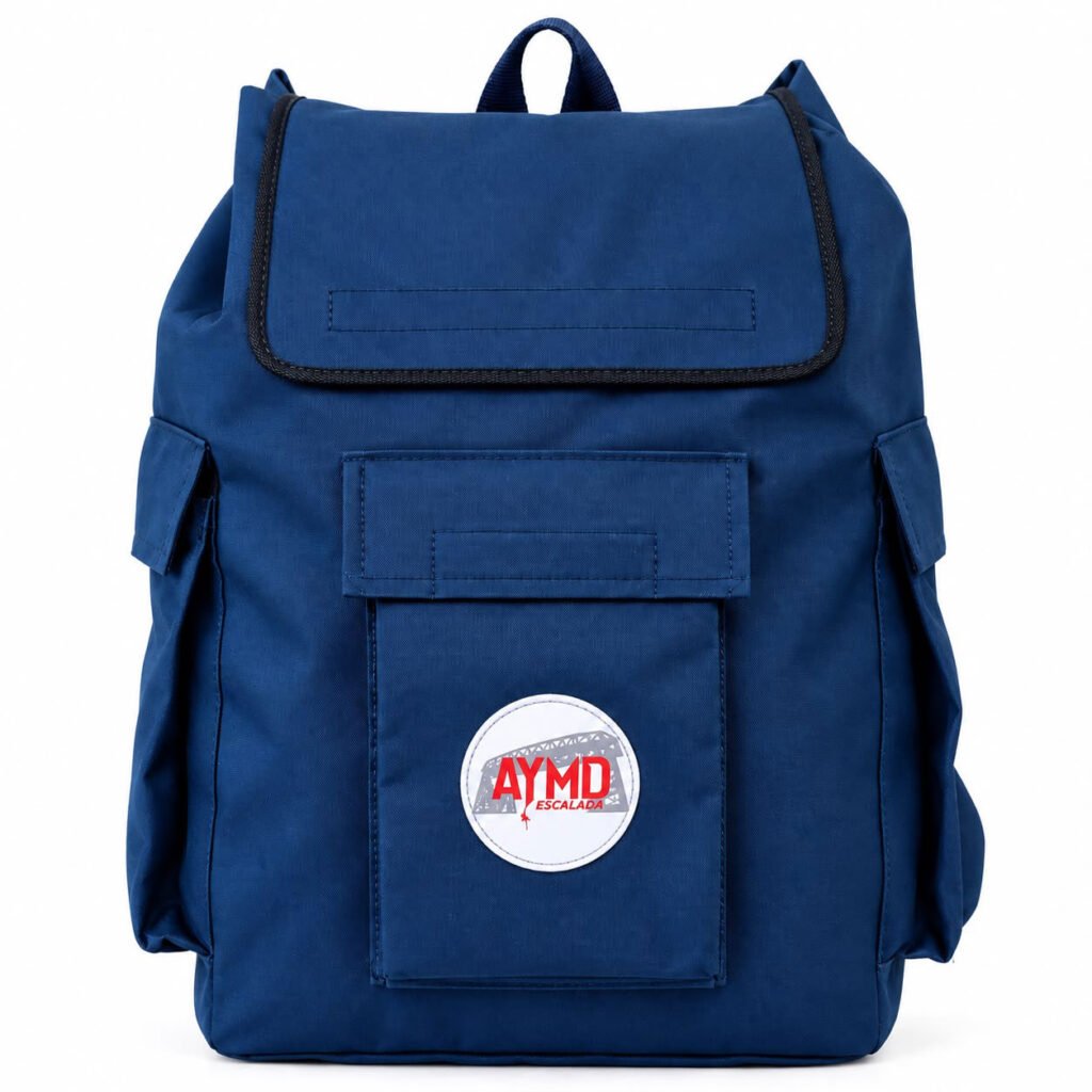 mochila personalizada azul
